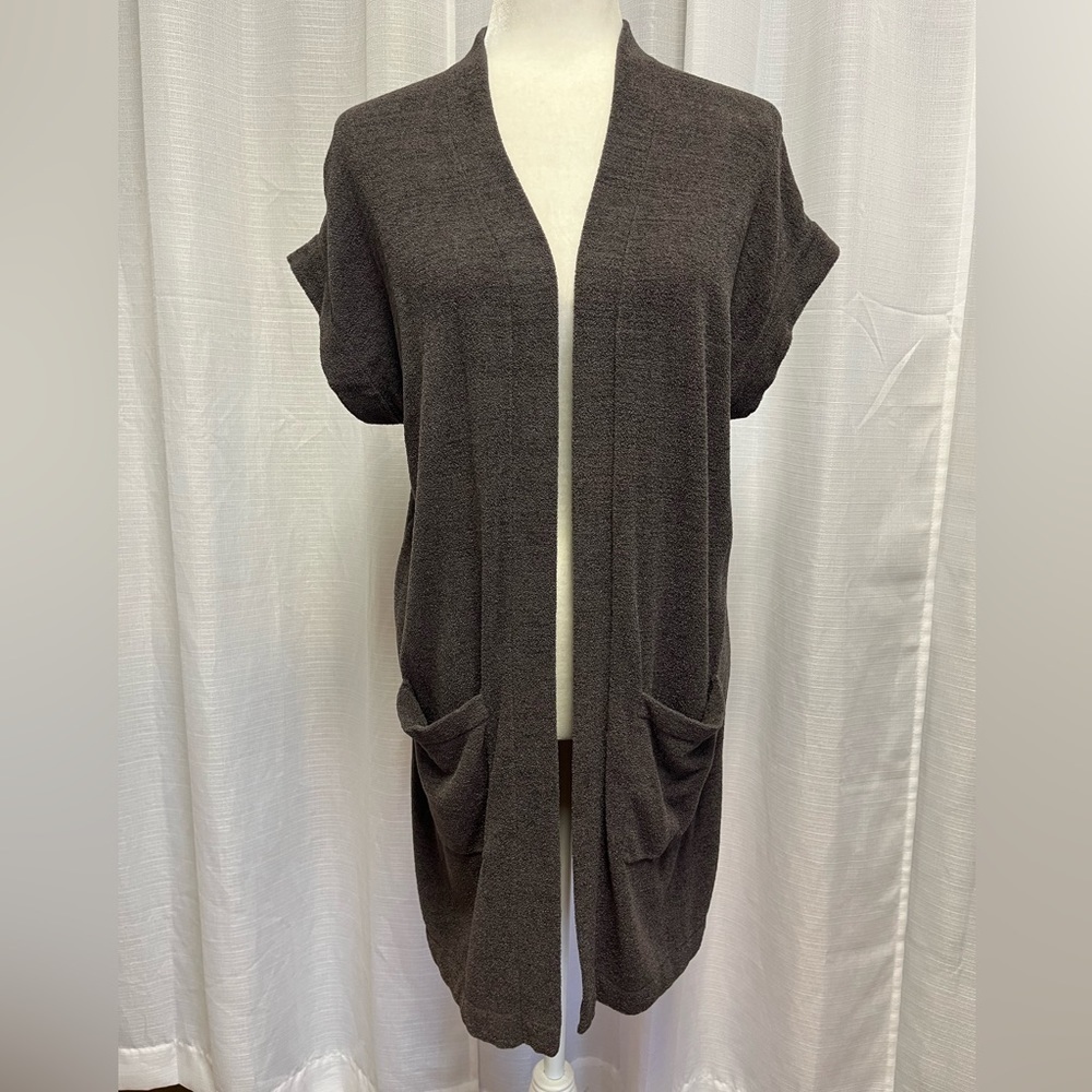 BAREFOOT DREAMS CozyChic Ultra Lite Long Cardi grey | size small